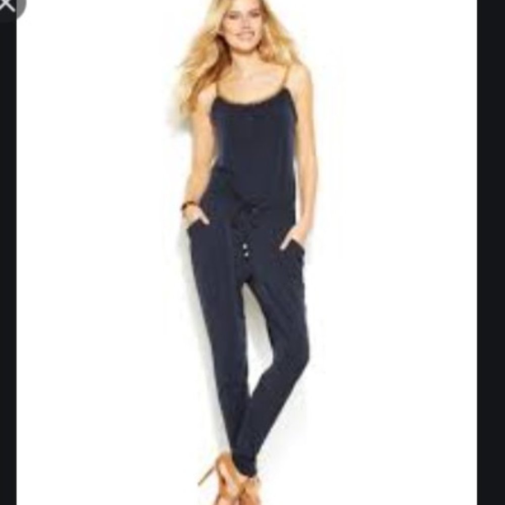 Michael Kors chain Navy Jumpsuit